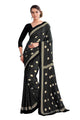 Black Color Crepe Silk Casual Wear Saree  SY - 9815