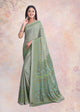 Light Green Color Crepe Silk Casual Wear Saree  SY - 9626