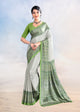 Green Color Crepe Silk Casual Wear Saree  SY - 9856