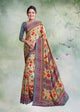 Multi Color Crepe Silk Casual Wear Saree  SY - 9664
