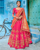 Pink Color Art Silk Pretty Occasion Wear Lehengas OS-95197