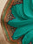 Peach & Aqua Blue Color Crepe Silk Designer Festive Sarees : Raviya Collection  OS-92926