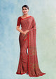 Red Color Crepe Silk Casual Wear Saree  SY - 9746