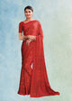 Red Color Crepe Silk Casual Wear Saree  SY - 9752