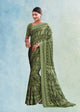 Green Color Crepe Silk Casual Wear Saree  SY - 9755