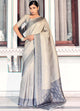 Beige Color Soft Handloom Kanjivaram Casual Wear Saree  SY - 10154