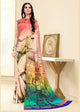 Beige Color Crepe Silk Casual Wear Saree  SY - 10117