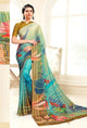 Skyblue Color Crepe Silk Casual Wear Saree  SY - 9891