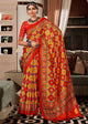 Red Color  Pure Tusser Patola Casual Wear Saree  SY - 10144