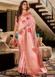 Pink Color Soft Satin Casual Wear Saree  SY - 10134
