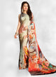 Multi Color Crepe Silk Casual Wear Saree  SY - 9879