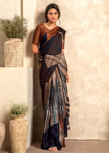 Multi Color Soft Satin Silk Casual Wear Saree  SY - 10121