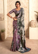 Purple Color Soft Satin Silk Casual Wear Saree  SY - 10122