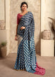 Blue Color Soft Satin Silk Casual Wear Saree  SY - 10126