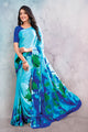 Skyblue Color Georgette Casual Wear Saree  SY - 9067
