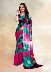 Multi Color crepe silk Casual Wear Saree  SY - 9995