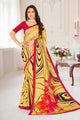 Yellow Color Crepe  Casual Wear Saree  SY - 9385