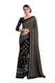Black Color Crepe Silk Casual Wear Saree  SY - 9792