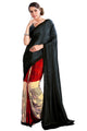 Black Color Crepe Silk Casual Wear Saree  SY - 9795