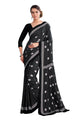 Black Color Crepe Silk Casual Wear Saree  SY - 9814
