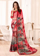 Red Color Crepe Silk Casual Wear Saree  SY - 9773