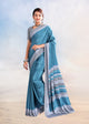 Blue Color Crepe Silk Casual Wear Saree  SY - 9830