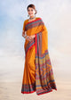 Orange Color Crepe Silk Casual Wear Saree  SY - 9854