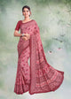 Pink Color Crepe Silk Casual Wear Saree  SY - 9668