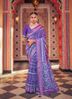 Purple Color Cotton Silk Casual Wear Saree  SY - 9243