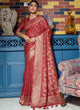 Red Color Banarasi Silk Casual Wear Saree  SY - 9213