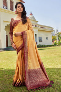 Beige Color Georgette Casual Wear Saree  SY - 9585