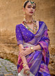 Purple Color V P Silk Casual Wear Saree  SY - 9953