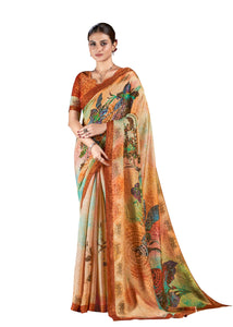 Multi Color Natural Silk Casual Wear Saree  SY - 9939