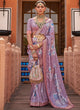 Lavender Color V P Silk Casual Wear Saree  SY - 10056