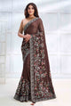 Brown Color Two Tone Georgette Silk Casual Wear Saree  SY - 10075