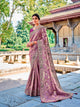 Lavender Color Banarasi Silk Casual Wear Saree  SY - 10043