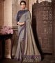 Grey Color Two Tone Silk Designer Party Wear Sarees : Kshipra Collection  OS-93059