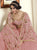 Pink Color Net Exquisite Party Wear Lehengas OS-96174