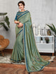 Rama Green Color Crepe Silk Lovely Occasion Wear Sarees OS-96123