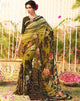 Mehendi Green Color Chiffon Designer Function Wear Sarees : Gaurika Collection  OS-91372