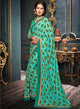 Sea Green & Green Color Crepe Georgette Designer Function Wear Sarees : Gaurika Collection  OS-91401
