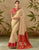 క్రీమ్ కలర్ ఆర్ట్ సిల్క్ డిజైనర్ వెడ్డింగ్ వేర్ చీరలు : నిర్మిషా కలెక్షన్ OS-91702
