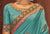 Firozi Color Tusser Silk Splendid Festive Sarees OS-95217