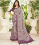 Lavender Color Cotton Silk Designer Festive Sarees : Preshan Collection  OS-92130