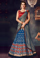 Blue Color Weaving Silk Designer Lehenga Sarees : Sadhik Collection  OS-91772