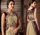 Cream & Brown Color Raw Silk Designer Lehenga Sarees : Sadhik Collection  OS-91725