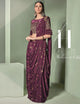 Purple Color Lycra Designer Ready To Wear Sarees : Sadhik Collection  OS-91748