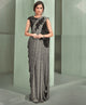 Grey Color Lycra Designer Ready To Wear Sarees : Sadhik Collection  OS-91754