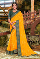 Yellow Color Banarasi Art Silk Party Wear Saree  OS - 9175 - onlinesareez