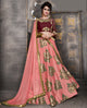 Pink Color Silk Trendy Indo Western Lehengas OS-95541